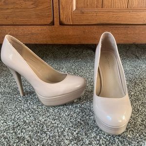 Lauren Conrad tan pumps, size 8